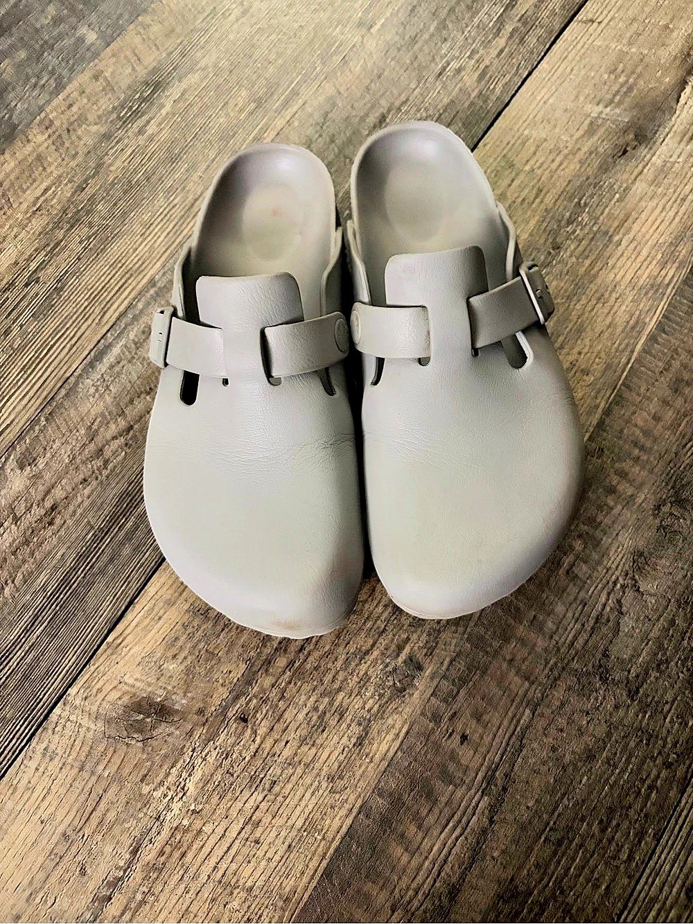 Birkenstock Boston EVA Clog Sandals Gray EU 39